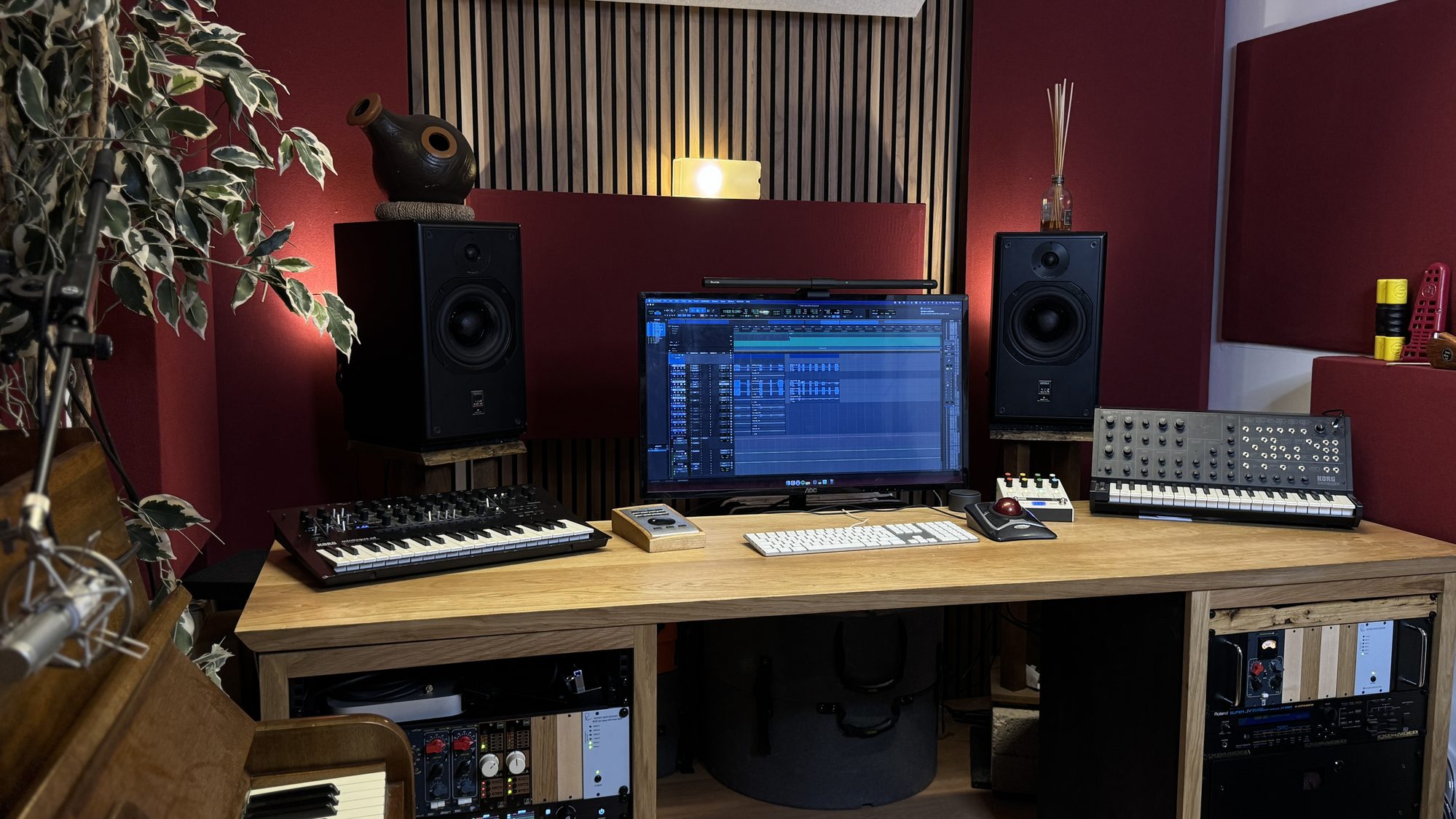 Studio control room desk